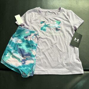 NWT Under Armour Athletic Set Girls Size 6